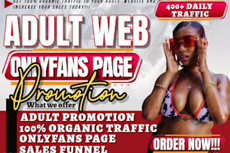 do patreon page, fanvue page, adult web promotion, shopify store, adult toys