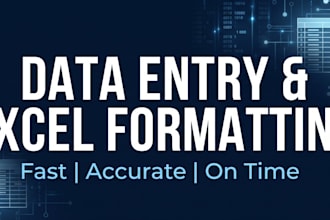 do data entry, data analysis, excel reporting, dashboards