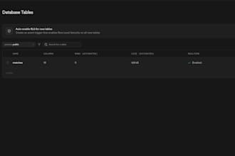 setup supabase backend, auth, database and apis for your mvp