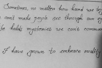 write anything with my beautiful handwriting