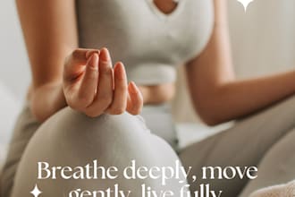 design social media posts for wellness and family