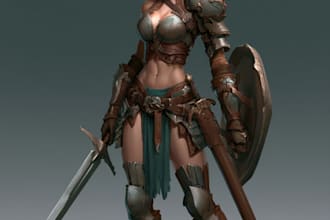 create a dnd art and d and d character for you