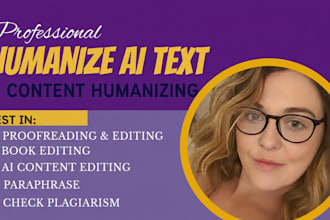 edit books, documents and ai generated content