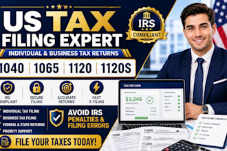 do US tax filing for individual and business tax return