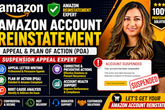 write amazon appeal letter and plan of action for account reinstatement