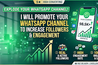 promote your whatsapp channel to grow active followers and engagement