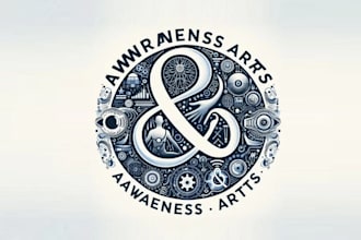 design outstanding art music brand logo