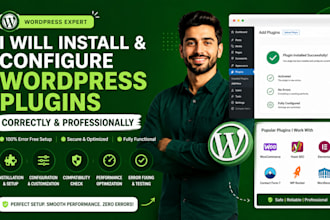 install and configure wordpress plugins correctly for optimal performance