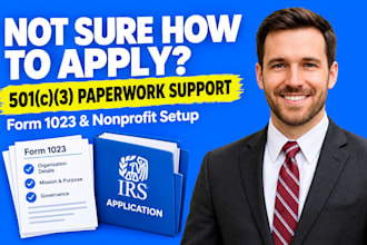 help prepare your 501c3 nonprofit application and form 1023 paperwork