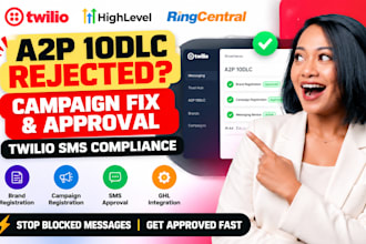 setup twilio a2p 10dlc brand and campaign registration for SMS approval