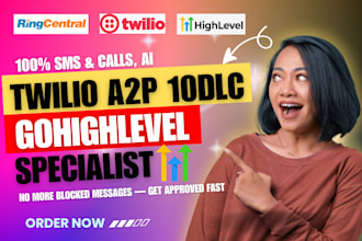 register a2p 10dlc for twilio and gohighlevel