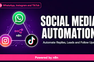 build n8n automation for instagram dm, tiktok and whatsapp business