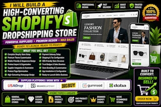 create shopify dropshipping store via usadrop brandsgateway bigbuy gumroad doba