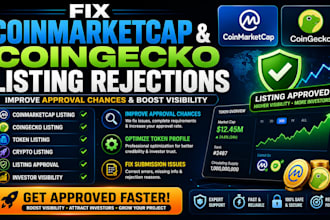 fix coinmarketcap and coingecko listing rejections and improve approval chances