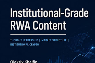 write thought leadership articles on rwa, tokenization and digital assets