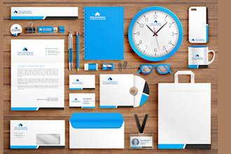 create professional custom business card, logo, letterhead and stationery design