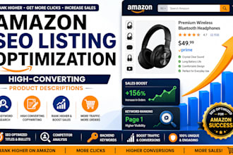 write amazon SEO product listing and high converting product descriptions