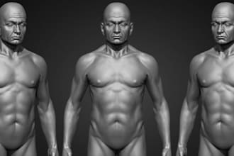 convert your image to 3d, anime figure, 3d action figure, 3d toy, sketch to 3d