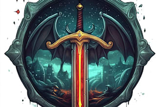 unique and detailed fantasy logo