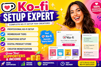 set up your stanstoe and kofi creator page for donations and memberships