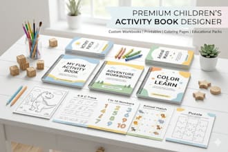 create kids activity books, printable workbooks and learning packs