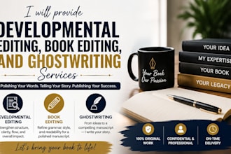 do developmental editing for a nonfiction book, selfhelp and consciousness