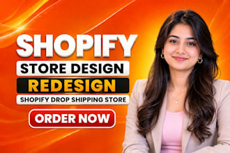 build a shopify store, dropshipping store, shopify website
