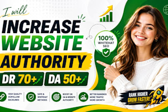 increase website url domain rating dofollow backlink whitehat offpage onpage seo