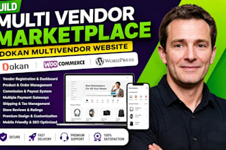 build multi vendor ecommerce marketplace website or dokan multivendor website