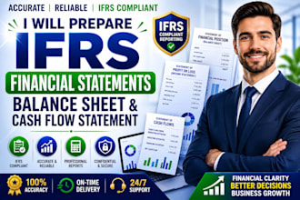 prepare ifrs financial statements, balance sheet and cash flow statement