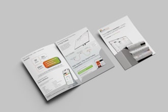design appealing and modern bi fold brochures