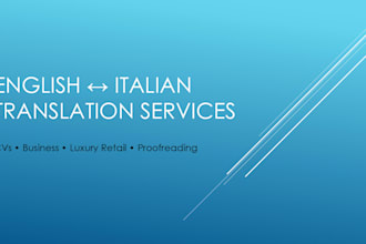translate english to italian and italian to english