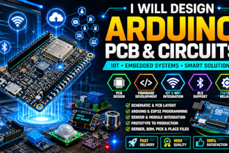 design pcb, embedded firmware, iot system, esp32, arduino, ble and wifi