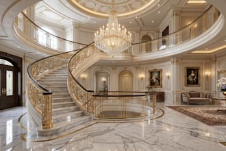 design luxury staircase, floating stairs, modern staircases and 3d visualization