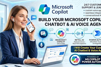 microsoft copilot chatbot ai voice agent using copilot retell ai power automate