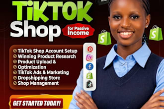 setup tik tok shop, tik tok dropshipping shopify marketing tik tok shop setup