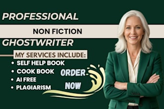 be your non fiction ebook writer, book writer, ebook ghostwriter