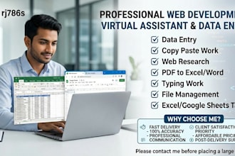 be your professional virtual assistant for any administrative work