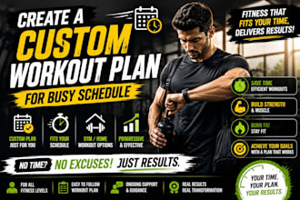 create custom workout plan for a busy schedule