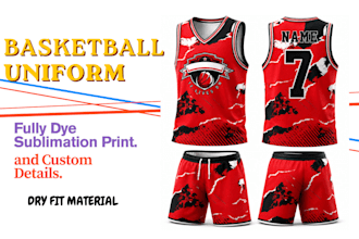 create and produce custom football, basketball uniform