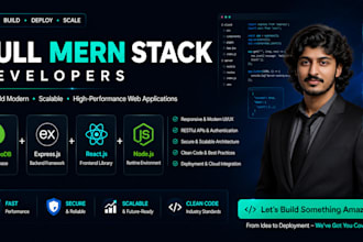 build custom responsive full stack website using react, node