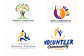 create nonprofit, community, fundraising charity or organisation logo