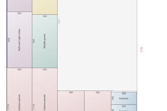 create a 2d cutting list and panel layout for your furniture