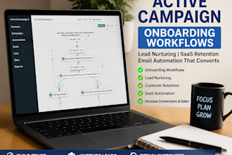 setup activecampaign onboarding workflows saas retention system lead nurture