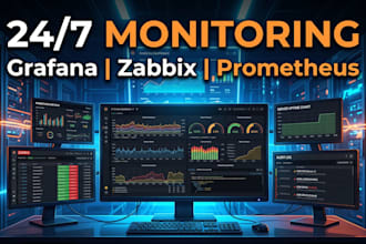 setup server monitoring alerts zabbix grafana or anything