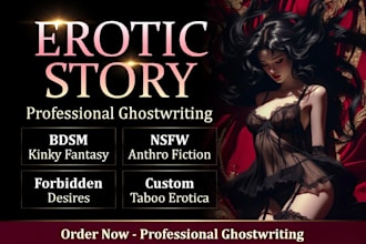 professional erotic ghostwriter explicit kinky and forbidden desires