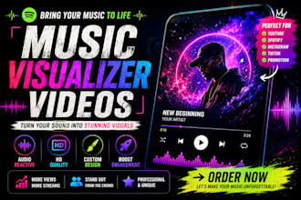 create professional music visualizer videos for your songs