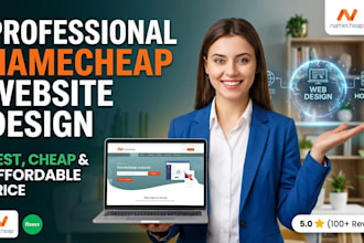 design professional namecheap website at best, cheap and affordable price