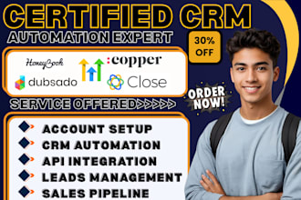 setup ghl automation honeybook proposals dubsado copper close crm integration