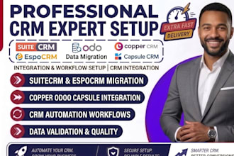 setup suitecrm espocrm data migration copper crm odoo capsule CRM automation